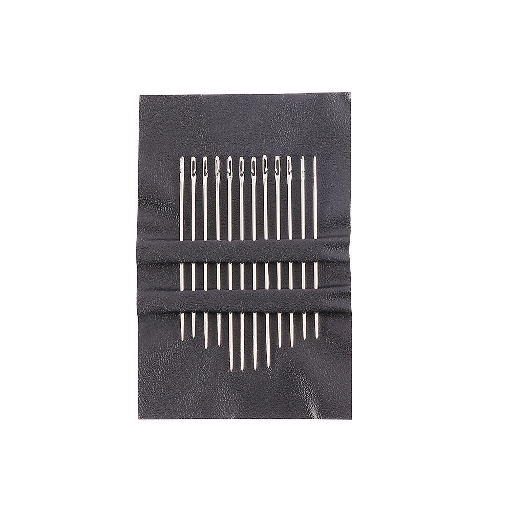 Assorted Sizes Self-threading Hand Sewing Needles Simple Easy Thread Embroidery Tool Hand Sewing Needle Without Threading: silver
