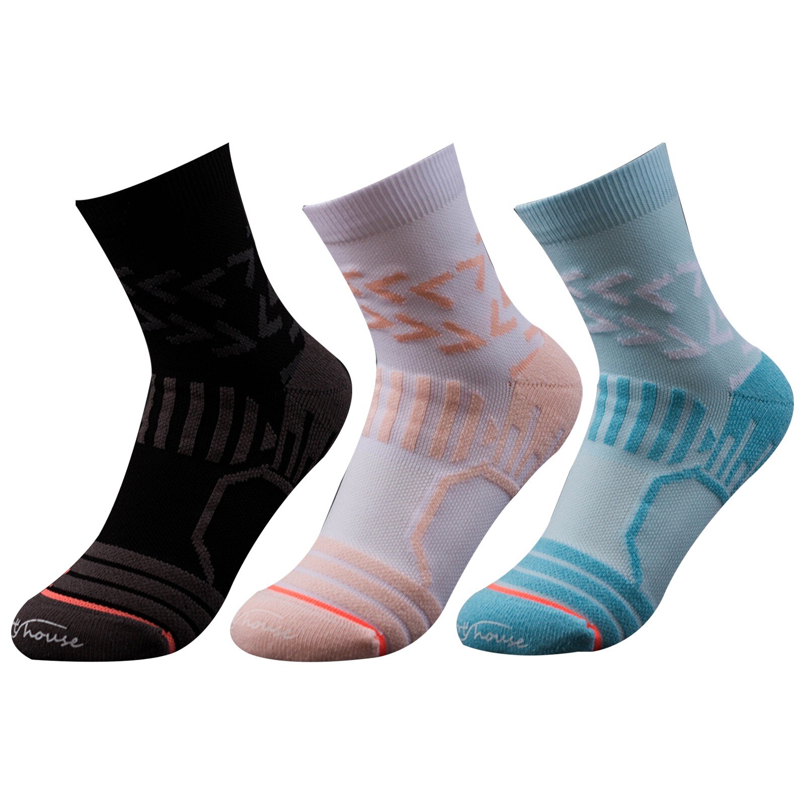 3 Pairs Professtional Multifunctionele Antislip Ademende Sport Sokken Voor Vrouwen Running Accessoires Fietsen Sokken Maat S(35-39): 6