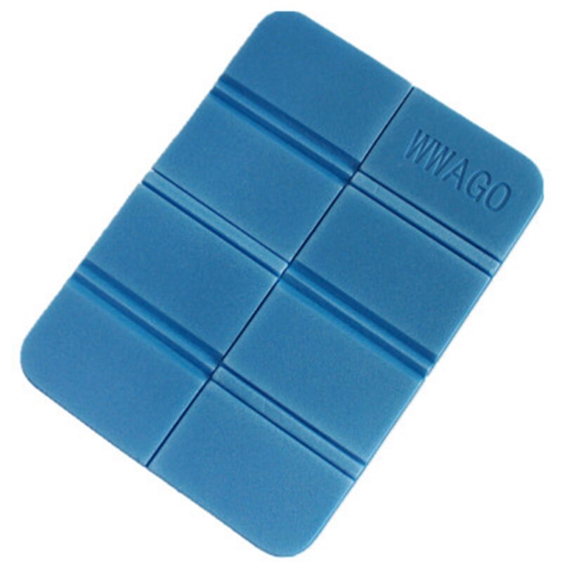 Opvouwbaar Opvouwbare Outdoor Camping Mat Xpe Waterdichte Seat Foam Pad Stoel Picknick Vochtbestendige Matras Strand Mat Pad 38*27Cm: Blue