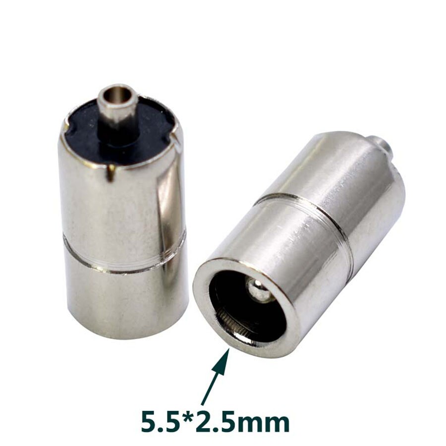 EClyxun 1 piezas DC Power Jack conector 5,5 * x2.1/6,5x3,0mm/7,4x5,0mm /5,0x3,0mm/6,0x4,4mm/3,5x1,35mm/4,0x1,7mm de Metal adaptador de enchufe: 5.5x2.5