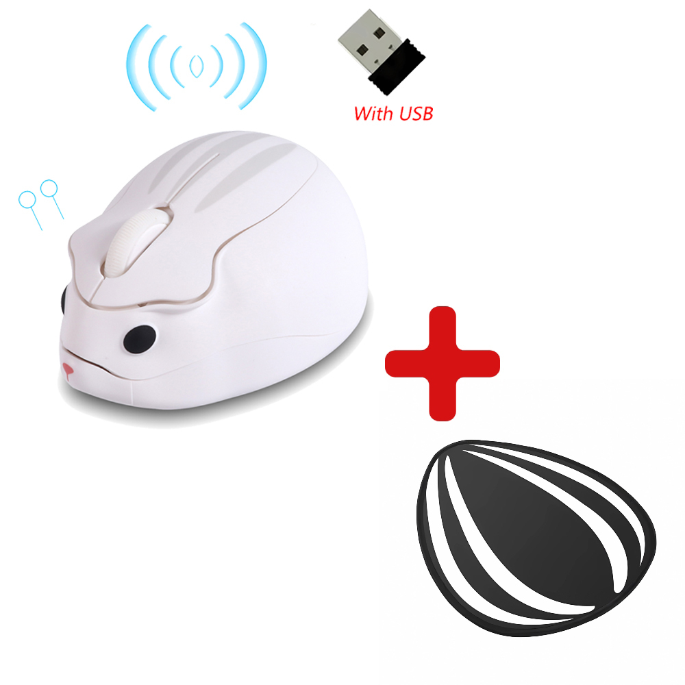 Nette Karikatur Bluetooth + 2,4G Hamster Maus Ergonomische 3D Optische Kreative freundlicher Sekretariat Heimat Computer Mäbenutzen für PC Laptop: Beige