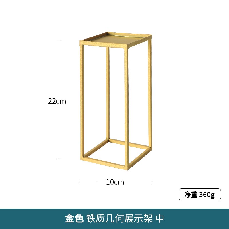 Luxe Metalen Cake Stand Gouden Bruiloft Snack Plaat Dessertbord Set Dienblad Verjaardag Ondersteuning Gateau Keuken Benodigdheden 50: 10x22cm