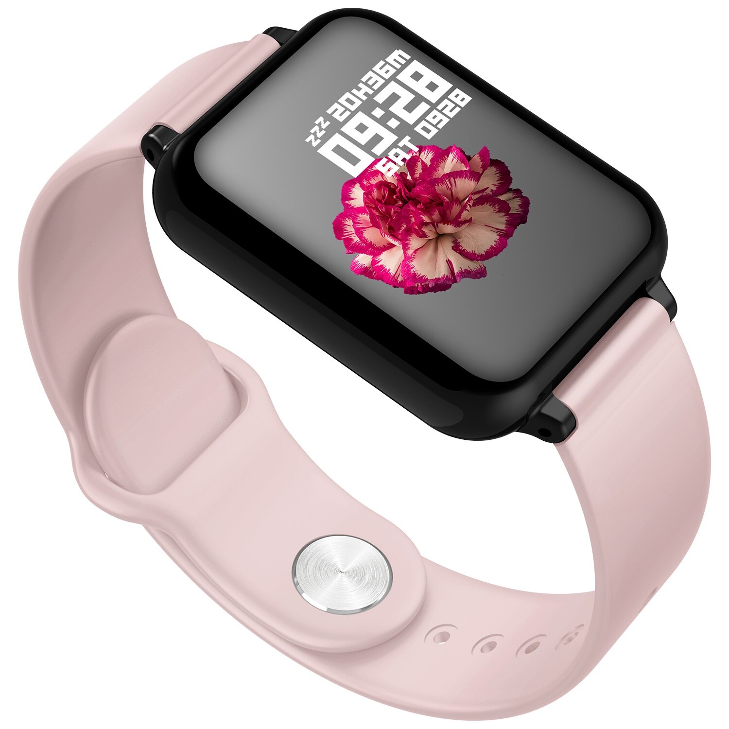 B57 Clever Uhr wasserdicht Herz Bewertung Monitor blutdruck mehrere Sport modus smartwatch frauen tragbare uhr männer Clever uhr: C Rosa
