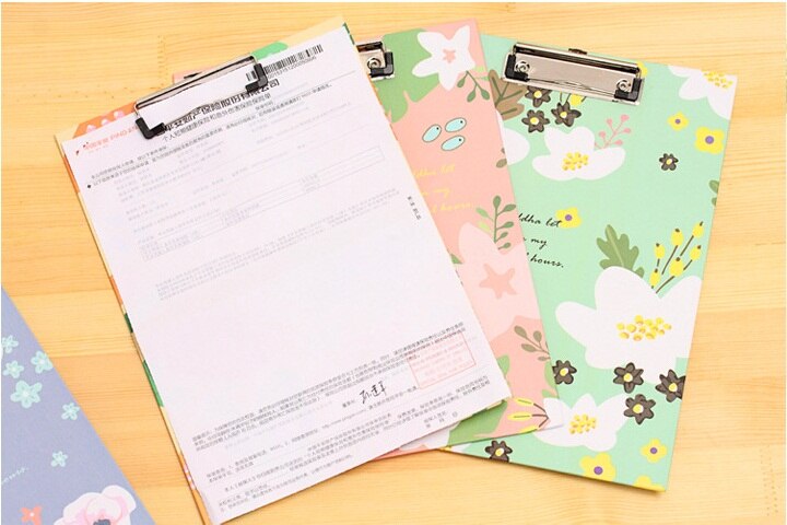 A4 Cute paper folders stationery folder paper clip... – Grandado