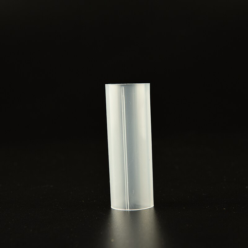 2 stuks plastic 18650 batterijbuisjes voor zaklamp, zaklamp, lamp, licht, wit, 6 cm batterijhouder, opbergdoos