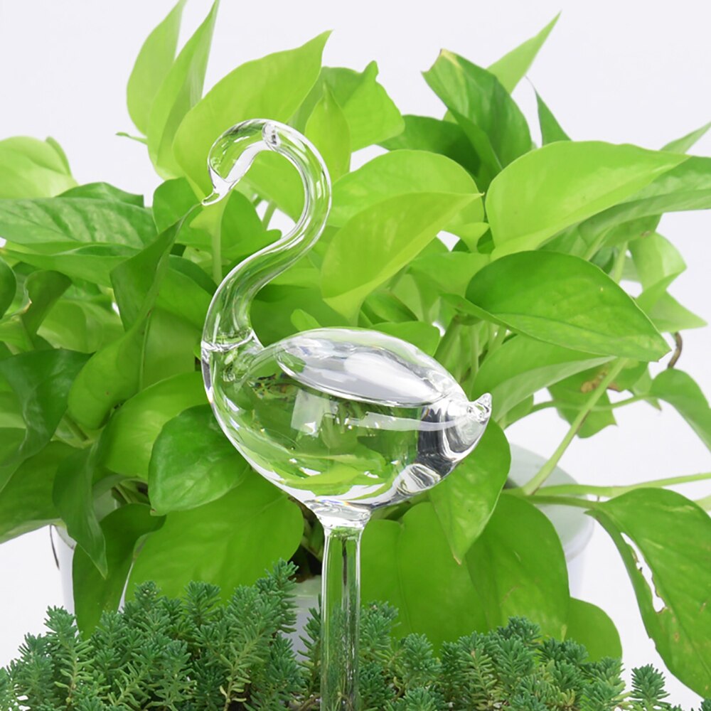 1 stk  of 5 former have indendørs planter automatisk selvbetjening glasvander blomst plante dekoration forsyninger: Svane