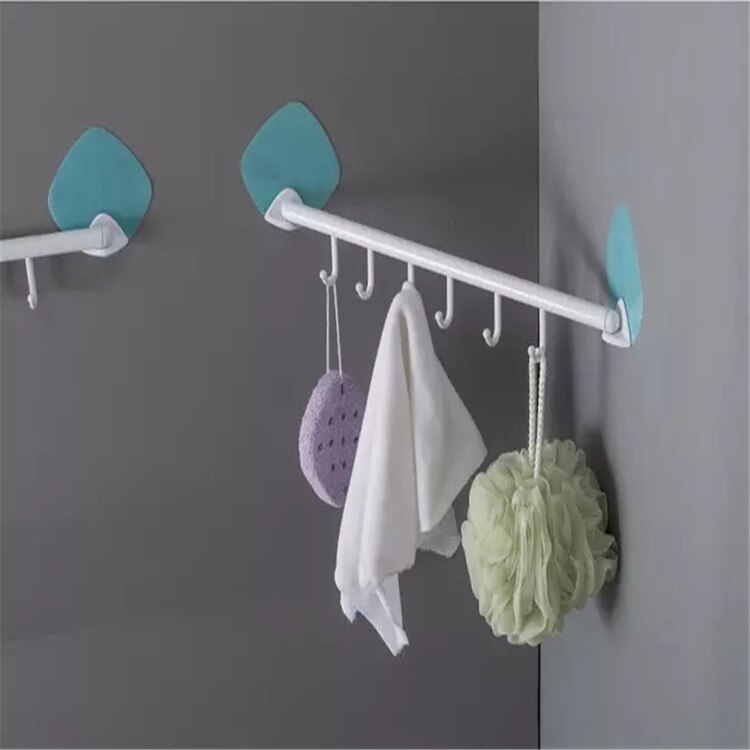 seamless wall-mounted hook kitchen can be rotated 6 even hook wall decoration
