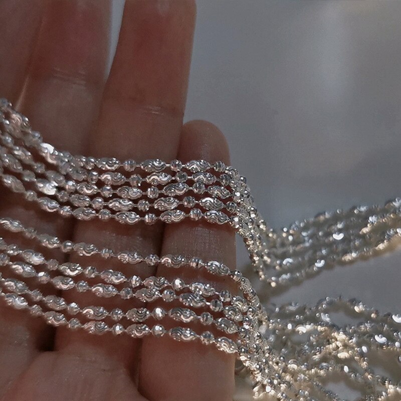 925 sterlingsølv funklende kravebenskæde choker halskæde til kvinder fine smykker bryllupsfest fødselsdag