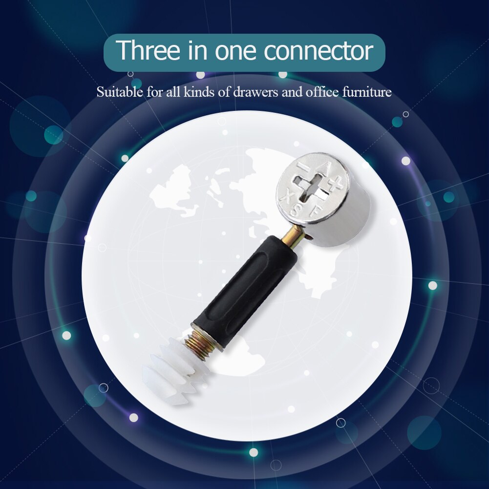 20pcs Furniture Cabinet Connecting Fitting Bolt Screw Fastener Hardware