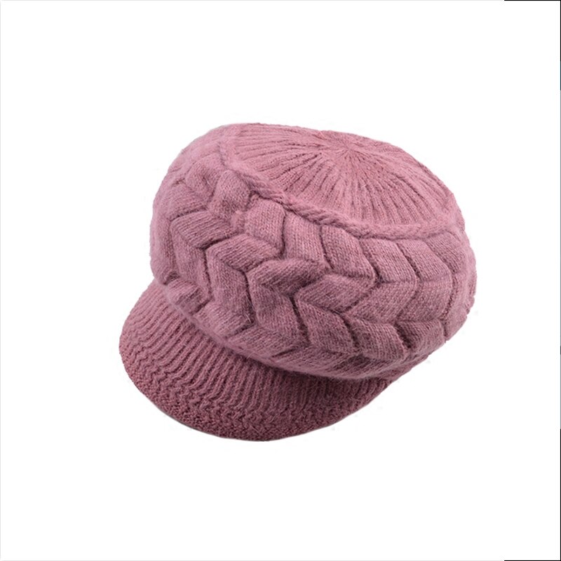 Winter Vrouwen Winter Luxe Dot Hoed Vrouwen Hoeden Elasticiteit Hoge Elasticiteit Warme Caps Cap Hoed Meisje Cap effen Kleur Vrouwelijke