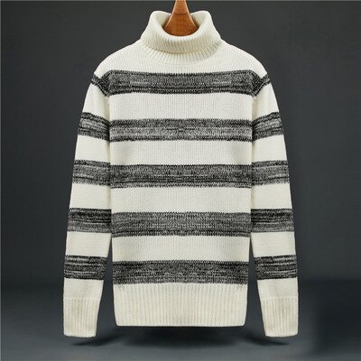 Y2297-A1477 frühling und herbst Winter neue Trend lässig Darm aussehend männer gestrickte zur Seite fahren billig: Weiß / XL