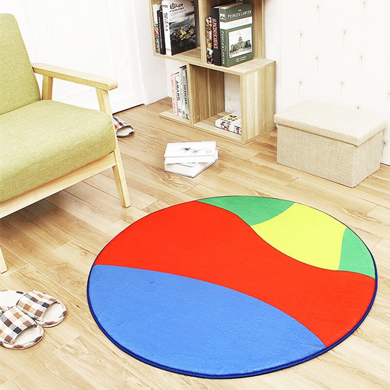 RFWCAK-tapis de basket-ball ronds, pour salon, pour salle d'enfant, décoration de la maison: NO 3 / Diameter 60cm