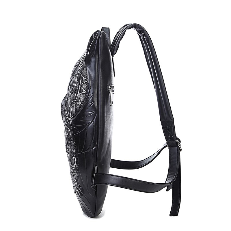 DIOMO plecak damski stylowy fajny czarny PU skórzany plecak sowa kobieta gorąca sprzedaż kobiet torba bagpack dla dziewczynek