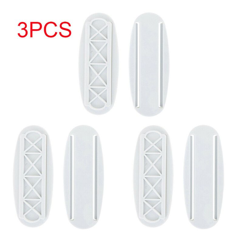 3PCS White Socket Paste Fixer Patch Panel Holder Wall Hanging Plug Fixing Device