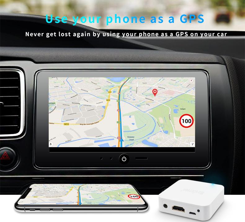 X7- teiliges kabelloses wlan-mirror-link-system mit hdmi-kompatiblem dongle für ios- und android-smartphones zur audio- und video-mirroring-bildschirmübertragung im auto