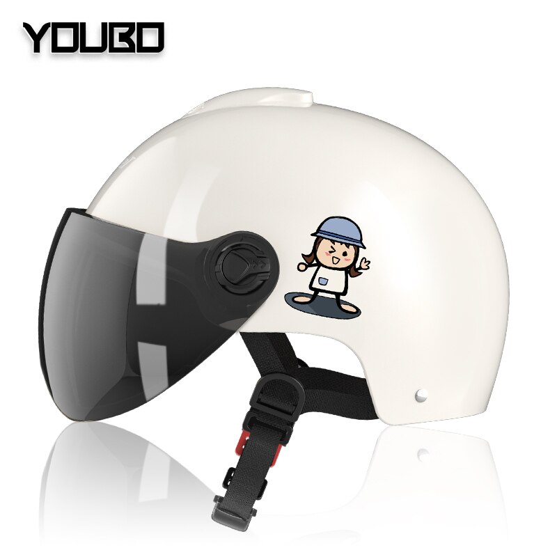 Children&#39;s Electric Motorcycle Helmet Men Women Children Summer Seasons Sunscreen General Full Face Helmet: 2