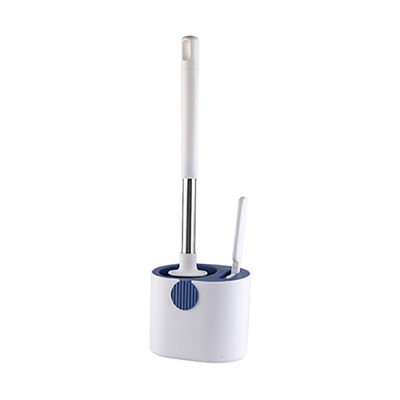 Tpr Silicone Toiletborstel Muur Gemonteerde Staande Wc Schoonmaken Gereedschap Met Base Home Borstel Badkamer Accessoires: Blue