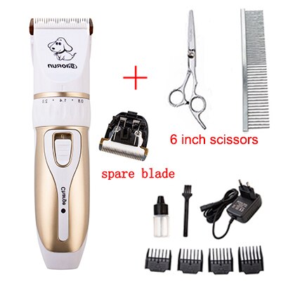 Baorun Pet Dog Hair Trimmer Animal Grooming Clippers Cat Cutter Machine Shaver Electric Scissor Clipper Dog Haircut Machine: P3-SET 1