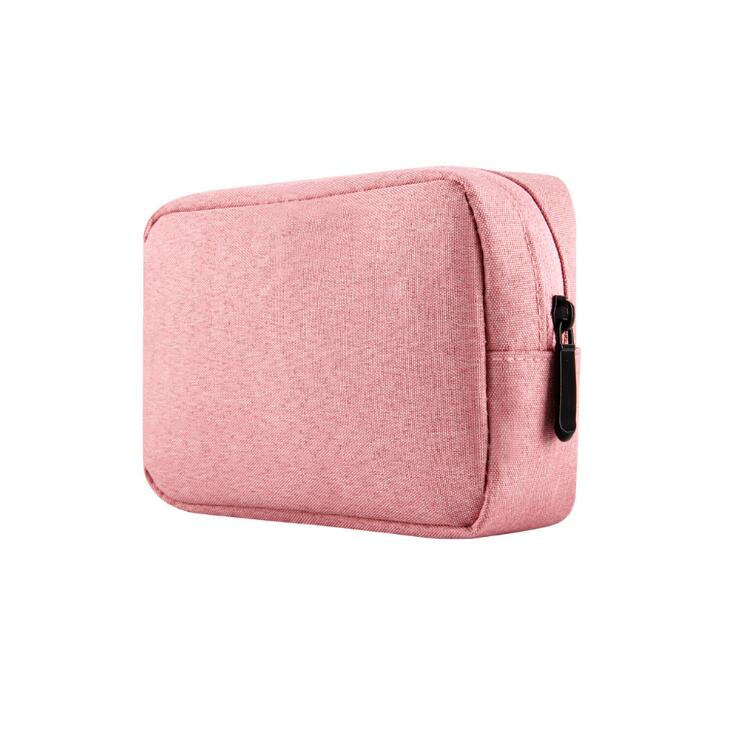 Zachte Canvas Voor Xiaomi Power Bank Opbergtas Draagbare Waterdichte Polyester Mi Power Bank 2 3 2000Mah Pro 10000 20000 Case: pink