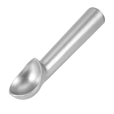 Portable Cream Tools Portable Aluminum Alloy Non-stick Anti-feeze Ice Cream Scoop Spoon For Home Kitchen Accessories: Matte Silver