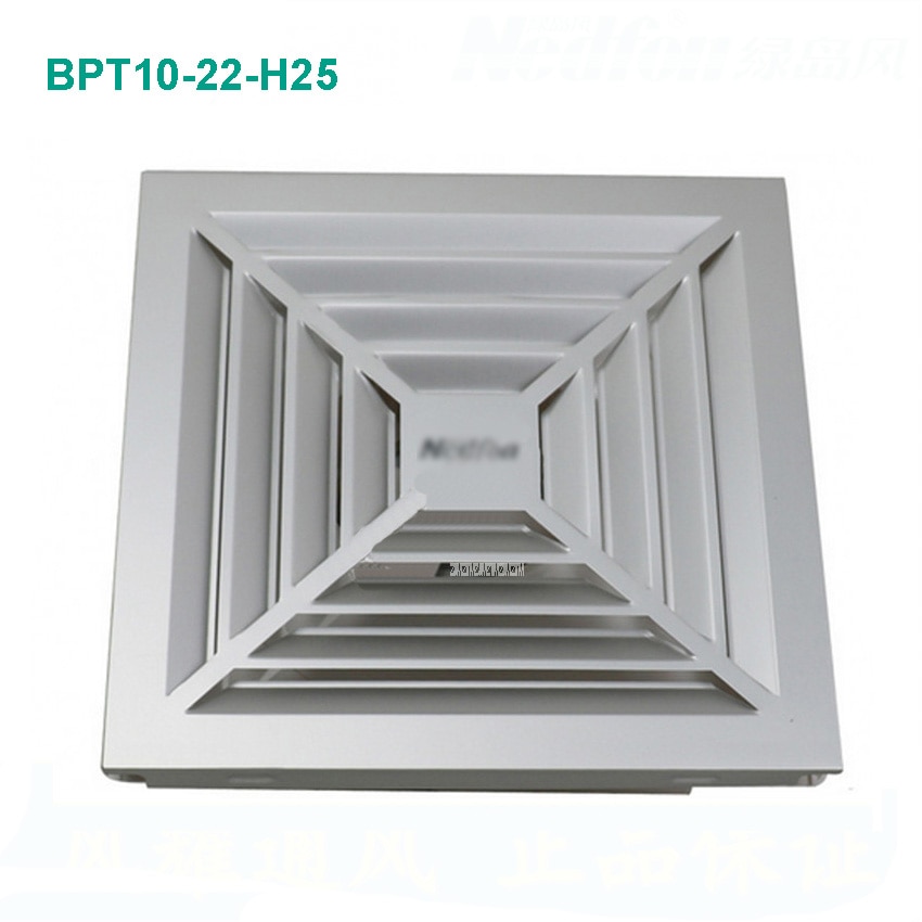 BPT10-22-H25 Ventilator Badkamer Raam Ventilator Wc Badkamer Muur Stille Ventilator 220V/18W Panel Size 300*300 Mm