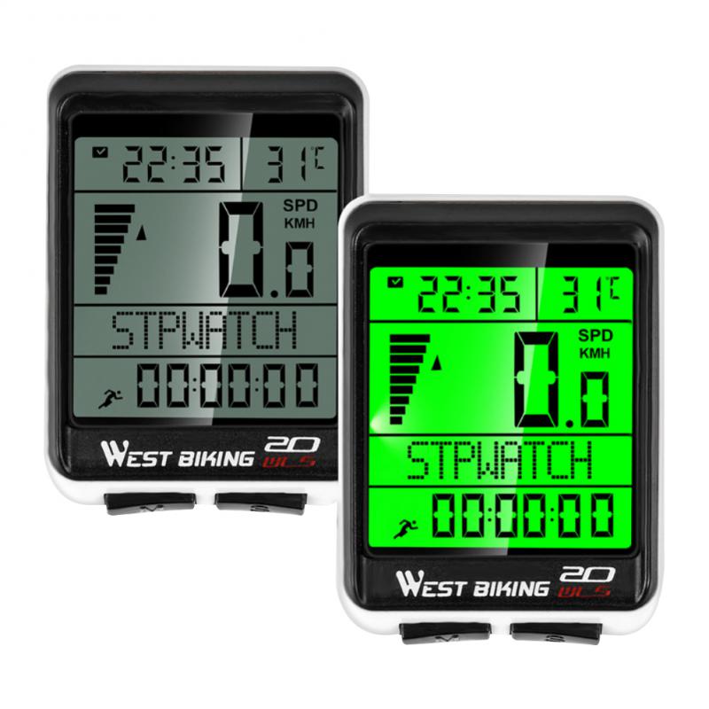 Bicycle Computer Mountain Road Bike Wireless Code Meter Stopwatch Large Screen Multi-function Interface Waterproof Speedometer