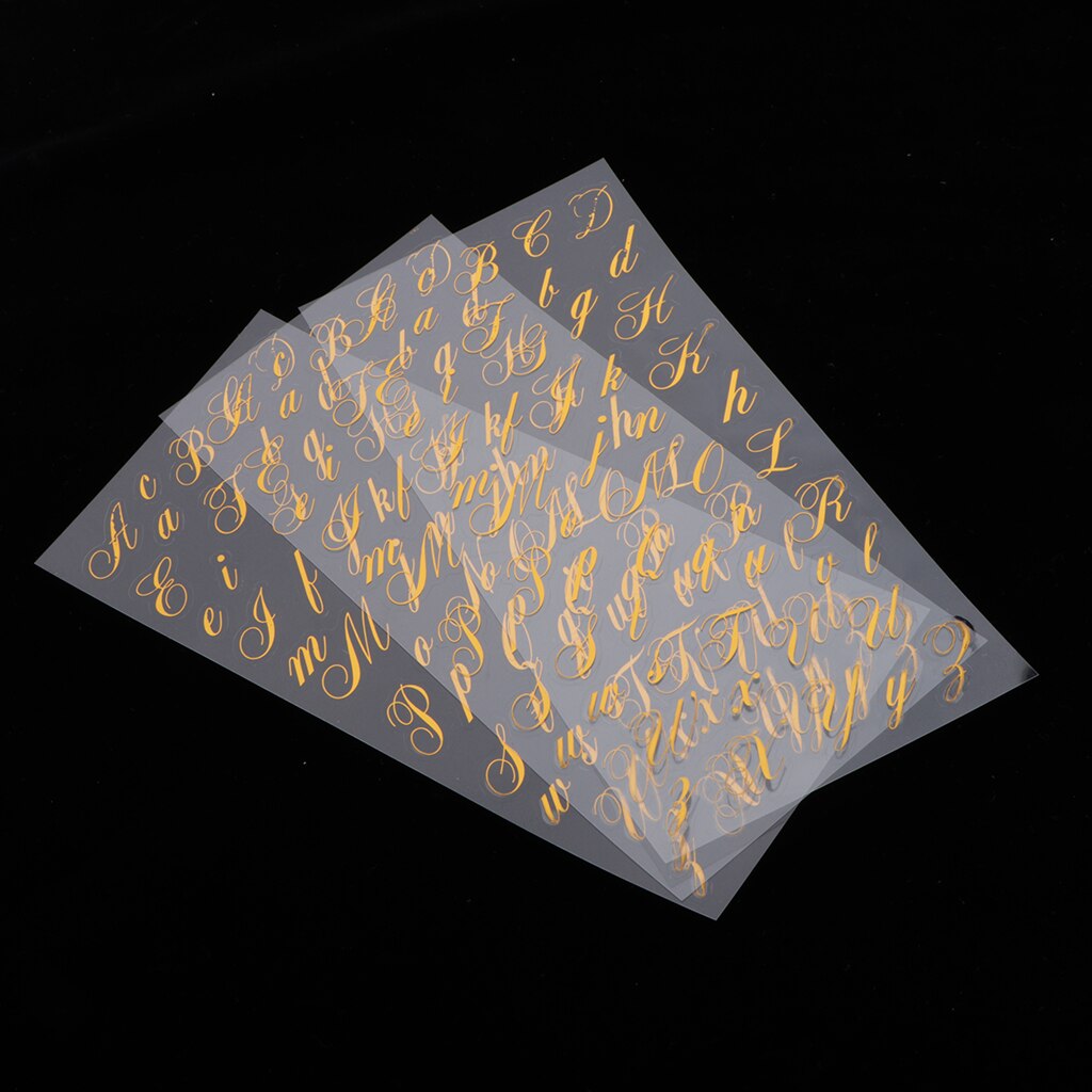 3 Sheet Self Adhesive Alphabet Letters Stickers for Card Making Craft Decoration