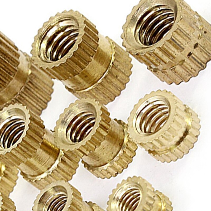 Brass -Melt Insert Nuts Thermoformed Copper Thread Insert Nuts Knurled Injection Brass Nuts M2 M3 M4 M5 330Pcs