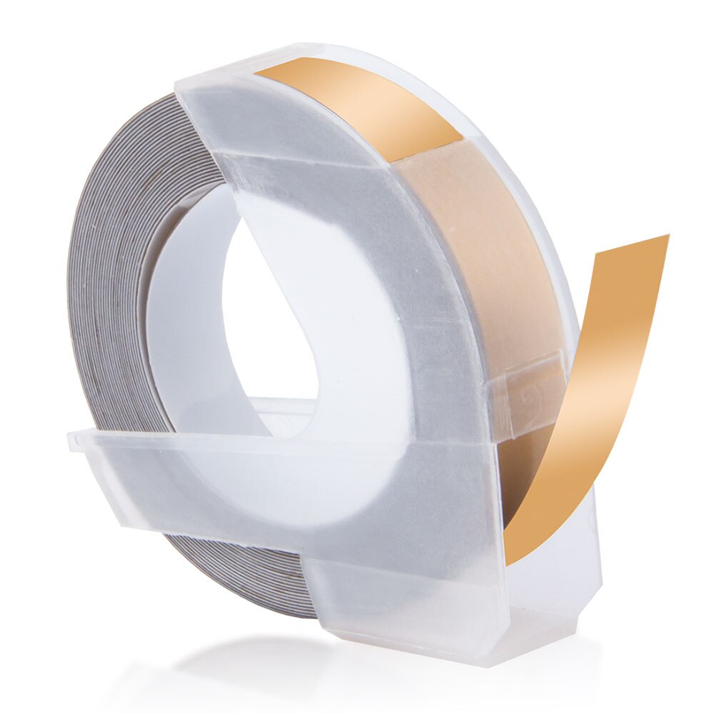 Topcolor kompatybilny Dymo 3D taśmy etykietowe tłoczenie etykiety dla Dymo drukarka do etykiet drukarka wstążka maszyna do etykietowania 1610 Motex E101: Champagne Gold