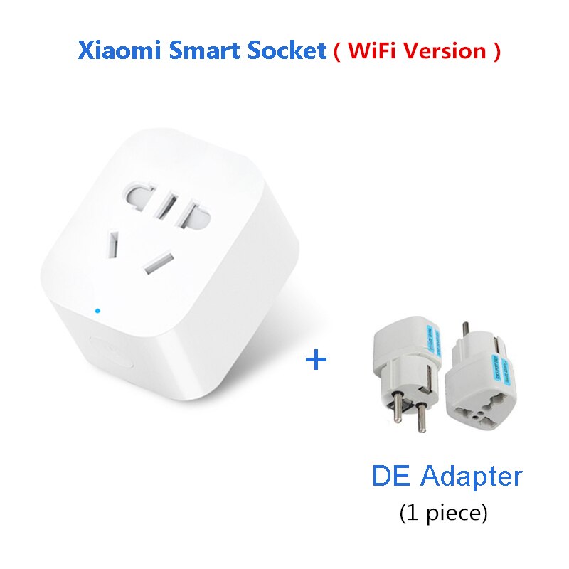 Original Xiaomi MiJia Mi Smart Power Socket Plug Basic Wireless WiFi APP Remote Control Timer Switch Powercube WiFi version: WiFi Add DE Adapter