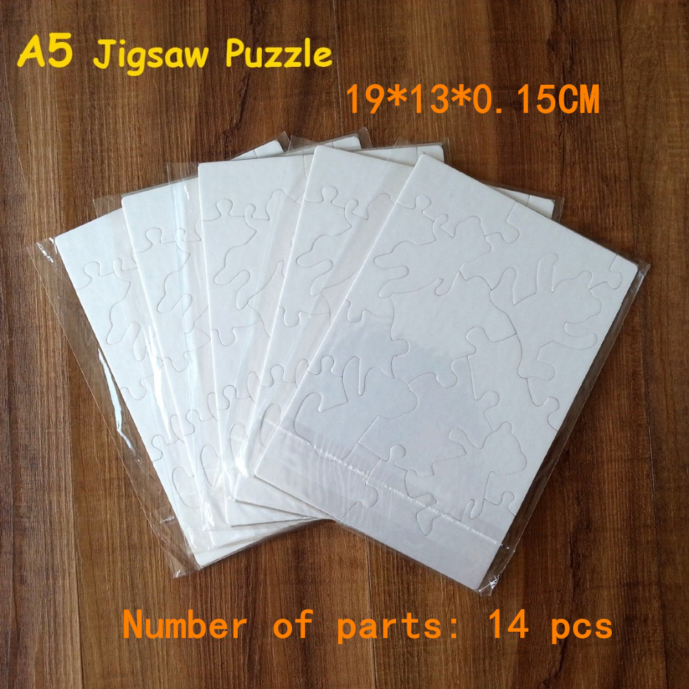 12 Stks/partij A5 Sublimatie Blanco Puzzel Diy Craft Puzzel Transfer Printen