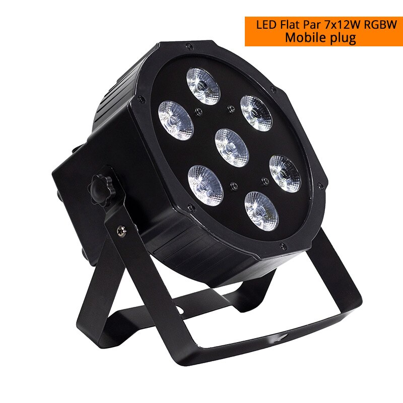 LED Kann Par 7x18W Licht Aluminium Hülse RGBWA + UV Dmx512 Bühne Lampe Beruf Für Party Hochzeit dmx Bühne Licht Gute Party: LED Par 7x12W 4in1 / UK Stecker