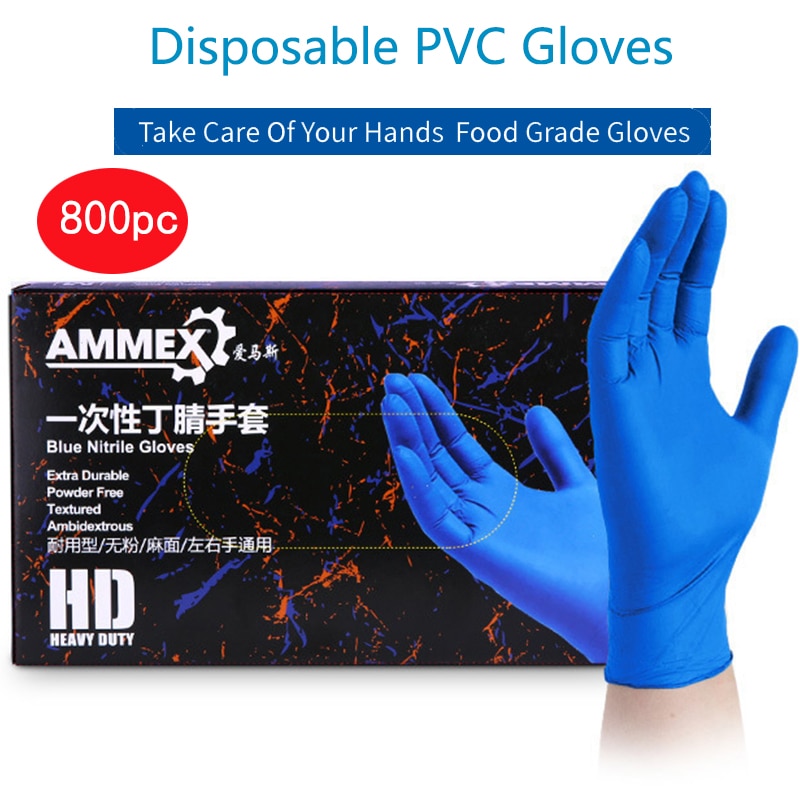 800/100PC Nitril Handschuhe Arbeit Handschuh Leben...  Grandado