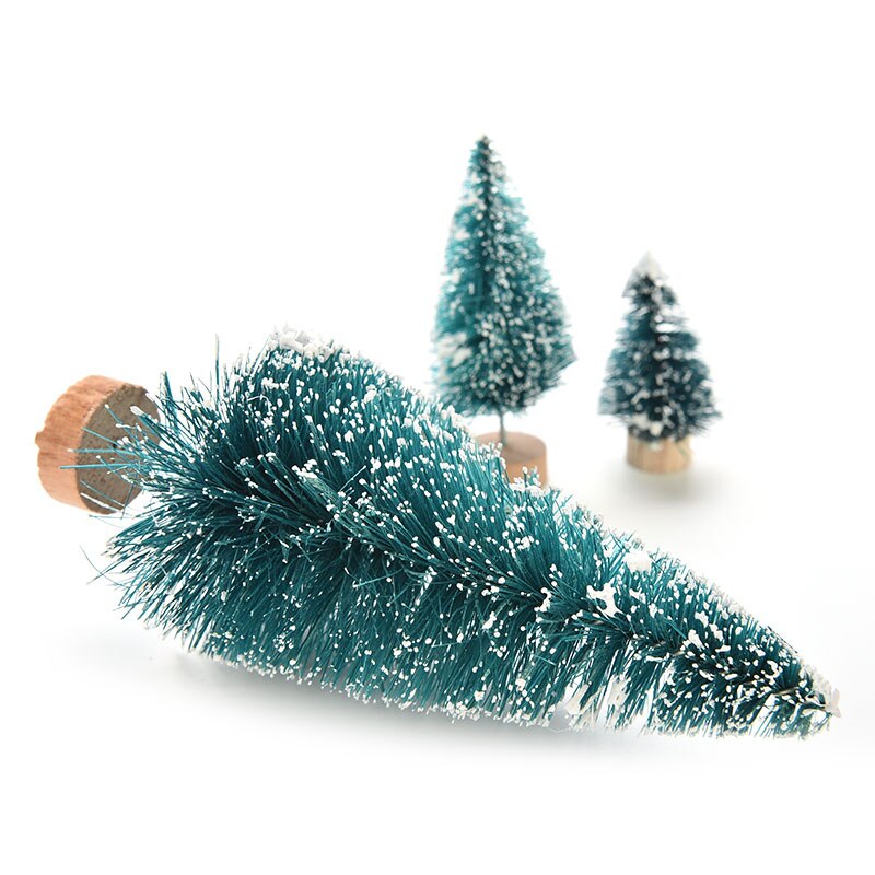 Miniárboles de pino pequeño para decoración del hogar, 1 unidad, 3 tamaños, bricolaje, decoración de navidad, para niños