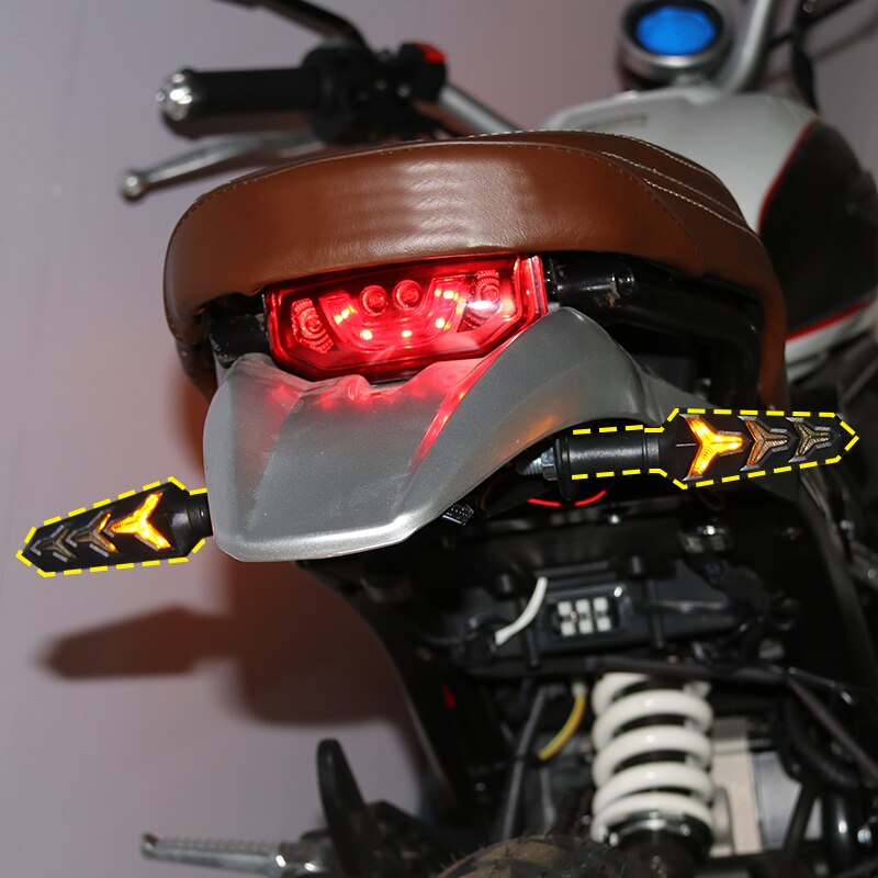 4 stk. led blinklys motorcykel blinklys bygget relæ blinker motorcykel blinklys stop signal bremse belysning