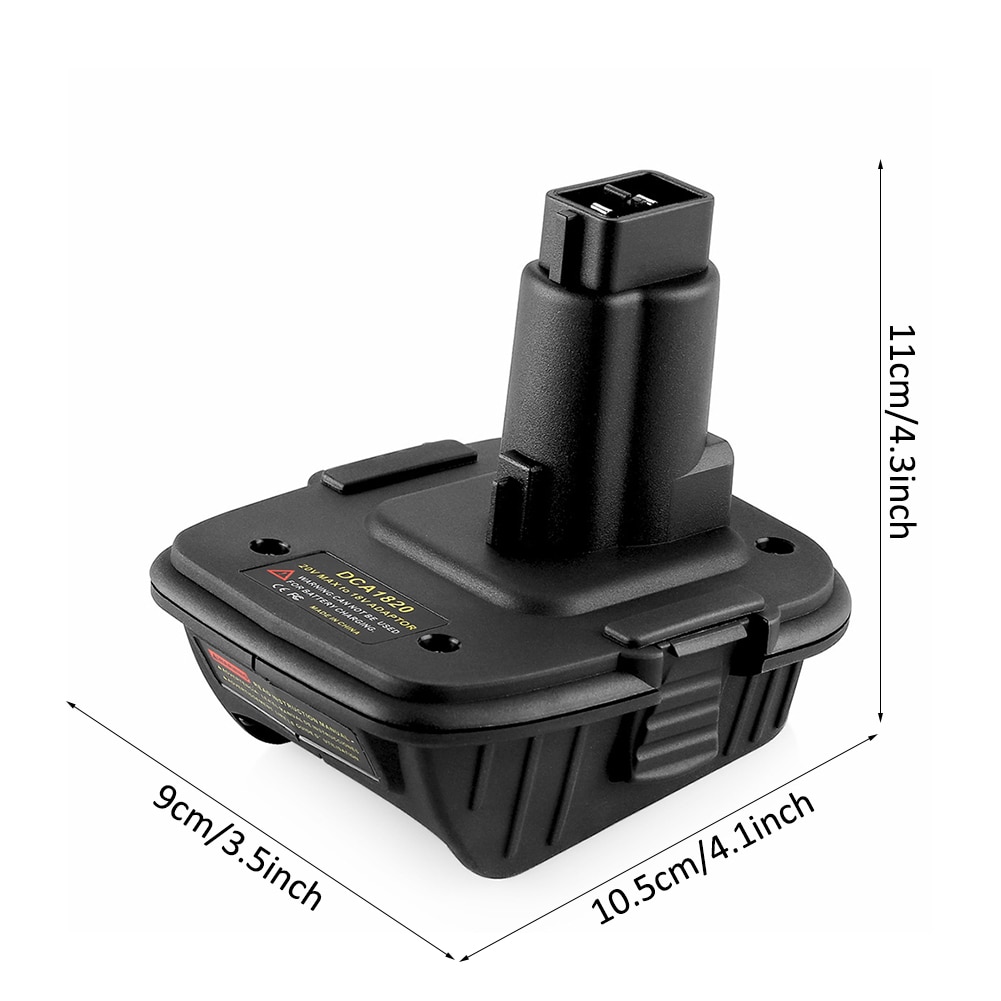 Dca 1820 adapter converter for dewalt 18v tools 20v max litium ion battery power bank function compatible