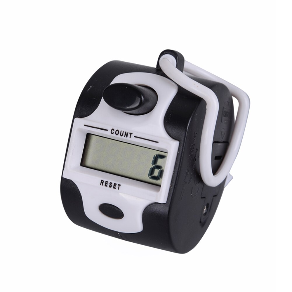 5 Digit Hand Held Tally Clicker Counter Digit Number Clicker Golf Manual Press Counter Portable Manual Digital Counter: White