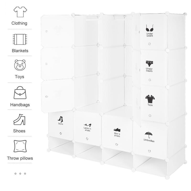 INTIRILIFE Armadio Pieghevole 120x30x110 Cm In Grigio Cenere – Con 12 Scomparti E Cerniera, Perfetto Per Campeggio, Scarpiera E Guardaroba