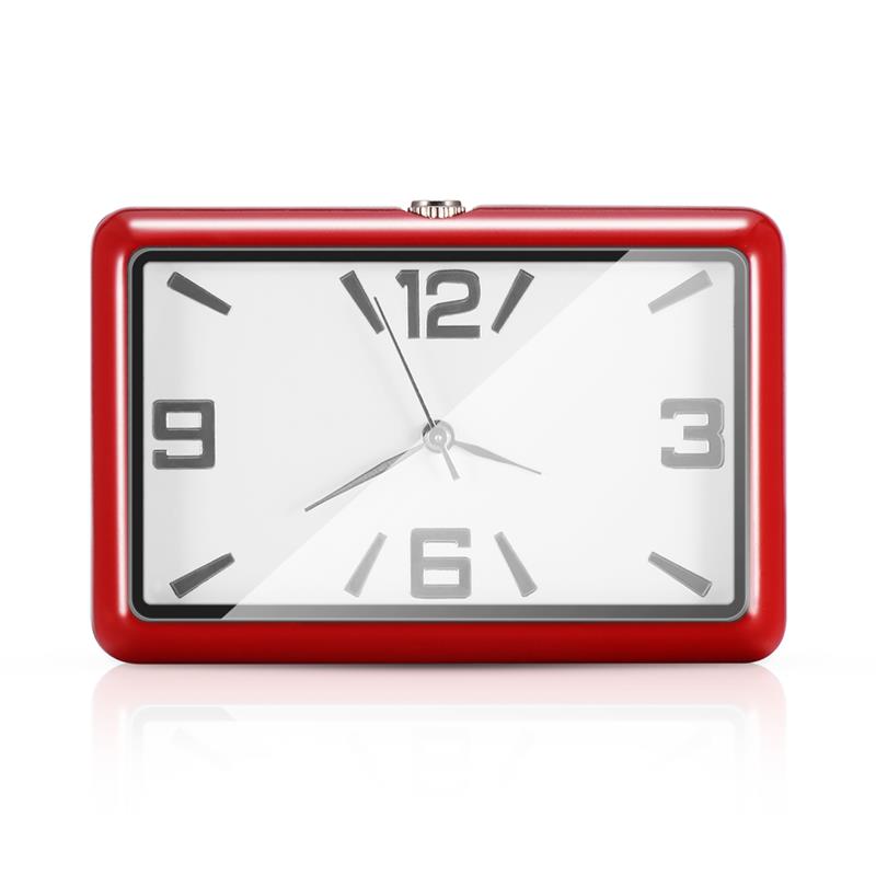 Auto Uhr Automobil Quarz Uhr Uhr Auto Dekoration Ornamente Fahrzeug: rot