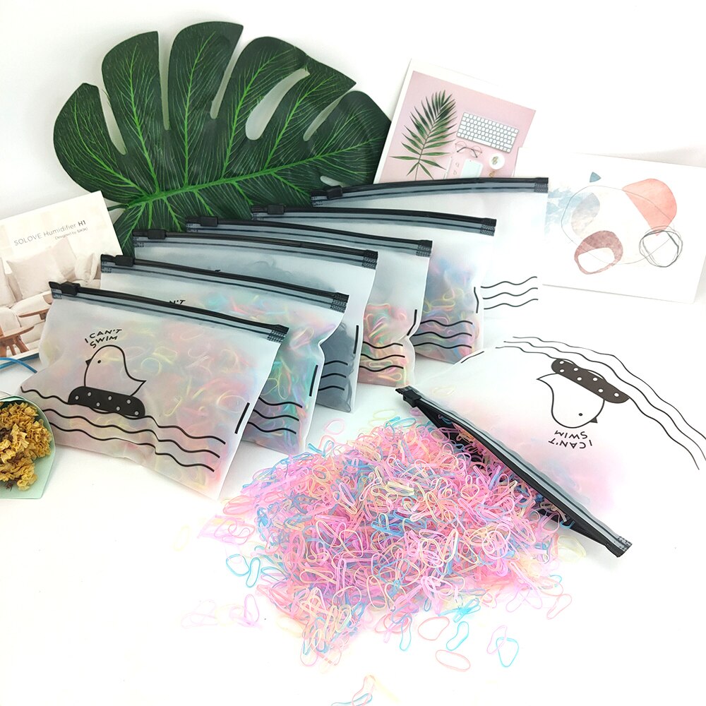 Coleteros elásticos de varios colores para niña, gomas para el pelo, Mini anillos para el pelo, banda de goma para niña, accesorios para el cabello de princesa