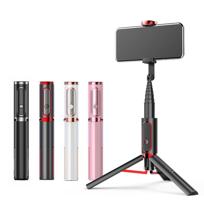 Bluetooth selfie stick stativ trådløs selfie stick monopod med fjernbetjening til ios iphone 11 xiaomi huawei android telefon