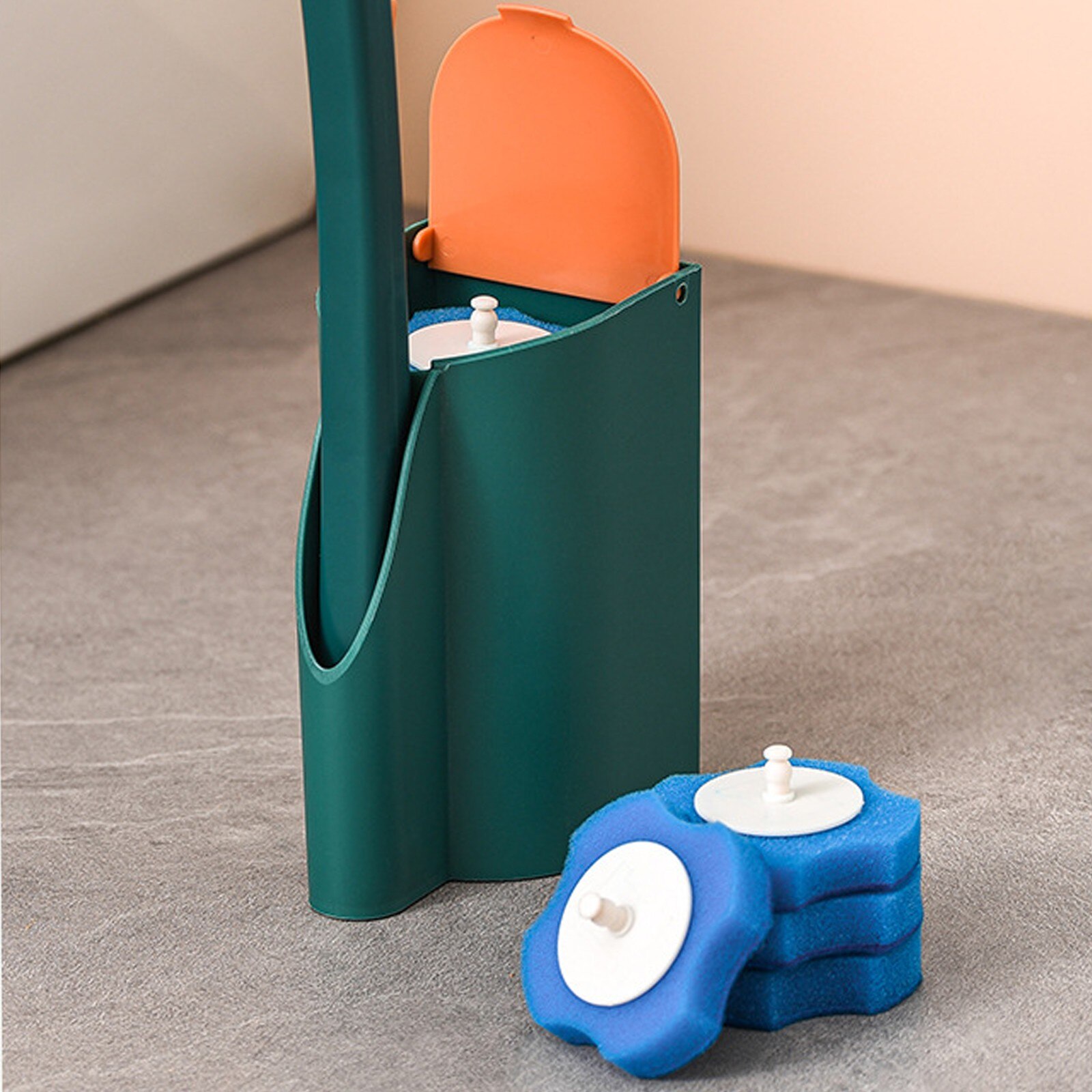 Toiletborstel navullingen wegwerp toiletborstel navulling 18 stuks 3-laags spons toilet reiniger borstel vullingen borstelkop voor afvoer handwasbak