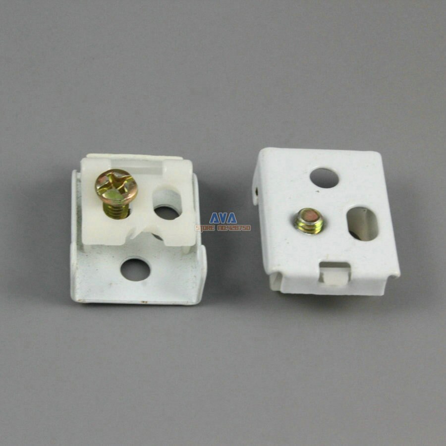 40 Pieces Curtain Track Bracket Curtain Track Brace 25x19mm