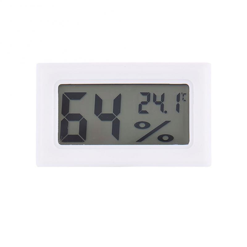 LCD Digital Thermometer Hygrometer Electronic Temperature Humidity Meter Indoor Outdoor Temperature Instruments For Home: 01 white celsius