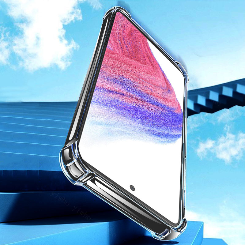 Transparente caso de silicone macio para samsung galaxy a53 5g câmera proteção traseira capa para samsunga53 a 53 a73 a33 2022 fundas