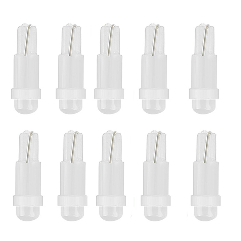 Luz LED T5 para Interior de coche, Bombilla de cuña lateral, superbrillante, 10/20 LED, w1.2 W, W3W, 4014 unidades
