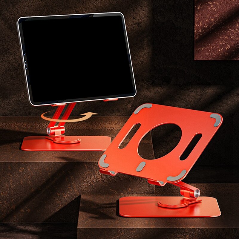 Laptop Stand Rotation Tablet Stand Folding Mini Desktop Stand Ergonomic Cooling Base for Live Online Classes