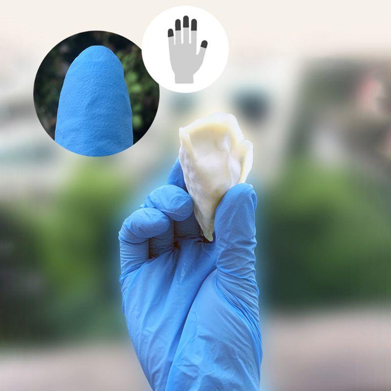 20pcs Children Nitrile Gloves Rip Resistant Disposable Gloves Safety Gloves M76C