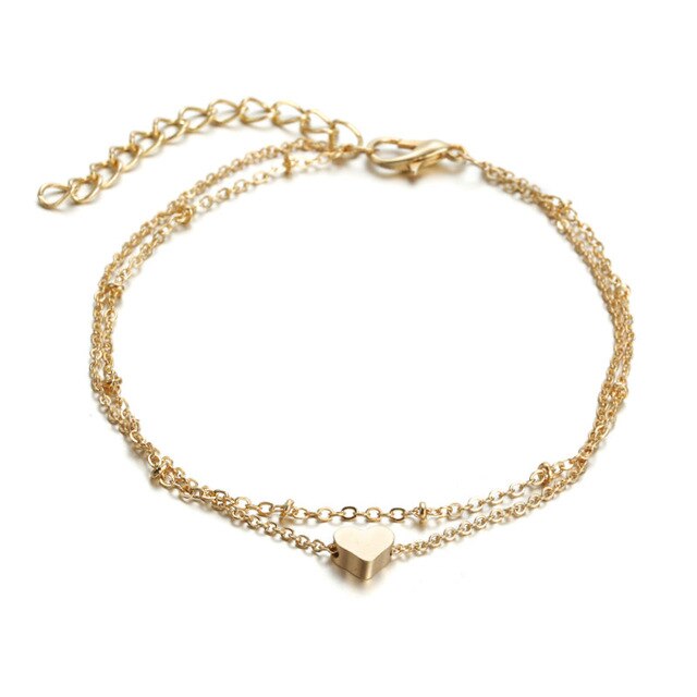 Bracelet de cheville en perles style bohème pour femmes, chaîne de jambe, gland rond, Vintage, bijoux de pied, accessoires, été: s017