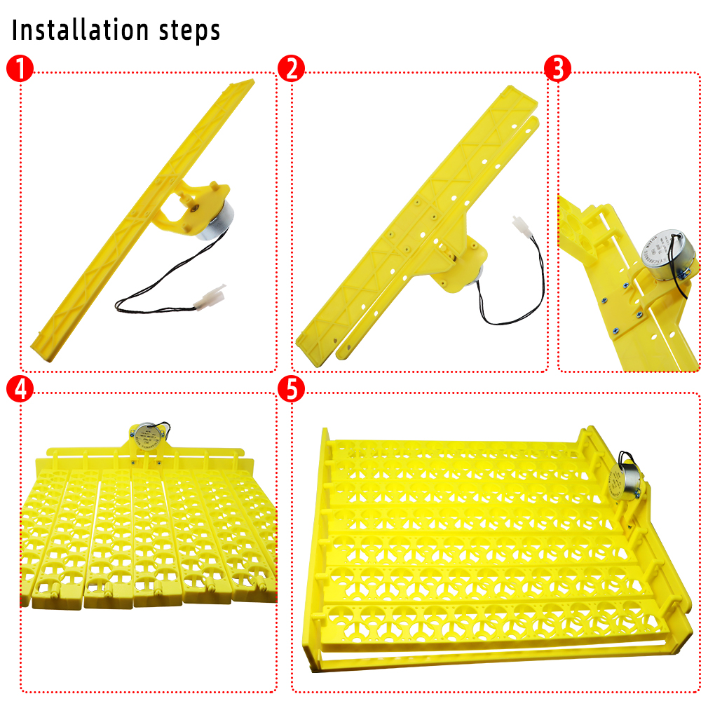 Automatic Egg Incubator Capacity 156/154/56/42/9 Duck Chicken Plastic Egg Tray Incubator Trays Hatching with Auto Turn Motor